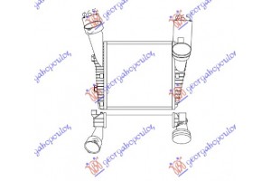 Ψυγειο Intercooler 3.0 Tfsi ΒΕΝΖ. - 3.0-4.2TDi ΠΕΤΡ. (288x292x50) (Φ66/66) ΚΟΥΜΠΩΤΟ/ΒΙΔΩΤΟ Αριστερα Audi Q7 06-09 - 069106202