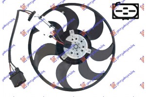 Βεντιλατερ Ψυγειου (ΜΟΤΕΡ-ΦΤΕΡΩΤΗ) Βενζινη Πετρελαιο (420mm) (420W) Vw Touareg 03-10 - 084506440