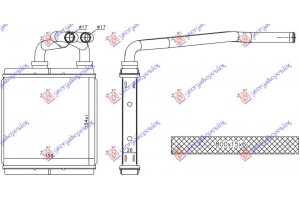 Ψυγειο ΚΑΛΟΡΙΦΕΡ(154x158x26) (BR) Opel Agila 08-14 - 084906500