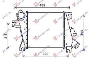 Ψυγειο INTER. 2.2 Dci 03-05 (305x295x62) Nissan X-TRAIL 01-14 - 085506205