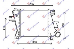 Ψυγειο INTER. 2.2 Dci 05-07 (305x295x62) Nissan X-TRAIL 01-14 - 085506210