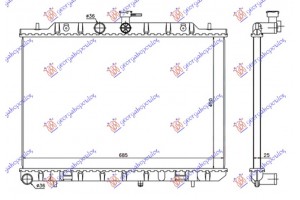 Ψυγειο 2.0 T.D 07- (45x69) Nissan X-TRAIL 01-14 - 085506320