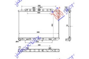Ψυγειο 2.0 T.D 07- (45x69) (KOYO) Nissan X-TRAIL 01-14 - 085506325