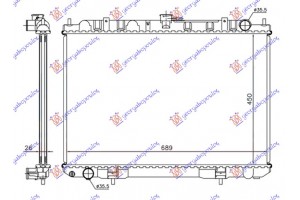 Ψυγειο 2,2 Dci -07(45x69) Nissan X-TRAIL 01-14 - 085506340
