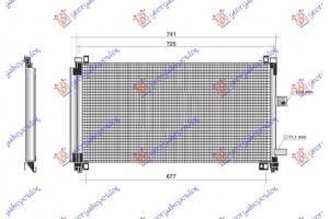 Ψυγειο A/C 2.2 Hdi Πετρελαιο (732x362) Peugeot 508 11-15 - 630006340