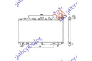 Ψυγειο 1.4-1.6-2.0 (64,9x32) (28/28) Nissan Sunny (N14) SDN-H/B 92-95 - 086006310