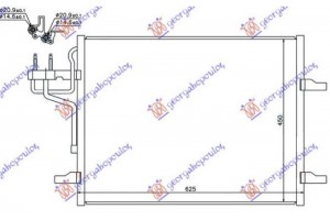 Ψυγειο A/C Βενζινη - Πετρελaιο (585x470x16) (KOYO) Ford Kuga 08-13 - 086306405