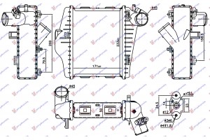 Ψυγειο Intercooler 1.0i Turbo (171x233x50) (MAHLE Behr Premium LINE) Smart Fortwo 12-14 - 549006200