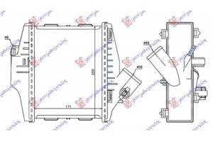 Ψυγειο Intercooler 0.8 Cdi Πετρελαιο (171x233x50) Smart Fortwo 12-14 - 549006210