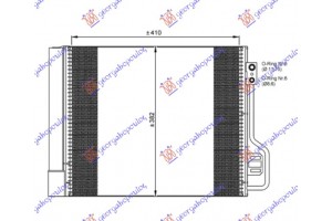 Ψυγειο A/C ΒΕΝΖΙΝΗ-ΠΕΤΡ (42x38) (MAHLE Behr Premium LINE) Smart Fortwo 12-14 - 549006405
