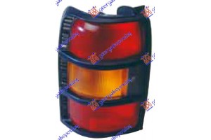 Φανος Πισω (ΚΙΤΡΙΝΟ ΦΛΑΣ) Μαυρο Πλαισιο Αριστερα Mitsubishi Pajero 92-95 - 086805812