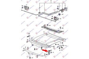 Αριστερα Μεντεσες Καπω Εμπρος Honda Accord 84-85