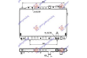 ΨΥΓ1.5 8V-1,6-1.8 16V +/-A/C(67x37.6) Hyundai Lantra 90-92 - 087806300