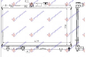 Ψυγειο 1,3-1,6 +/-A/C (63,8x35) (VALEO CLASSIC) Toyota Corolla (E 10) SDN-S.W. 92-96 - 088706305