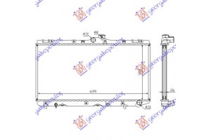 Ψυγειο 2.0 Πετρελαιο (35,2x69,9x2,7) Toyota Corolla (E 10) SDN-S.W. 92-96 - 088706320