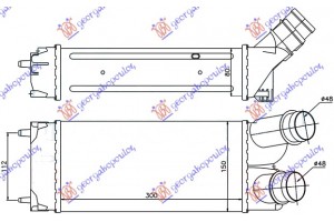ΨΥΓ.INTER.1,6 HDi(300x150x80) Citroen Berlingo 08-15 - 089506200