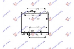 Ψυγειο Νερου Mhxaniko (375x500x16) Suzuki Splash 07-12 - 089706300