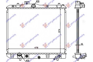Ψυγειο Νερου Αυτοματο (375x500x16) Suzuki Splash 07-12 - 089706310