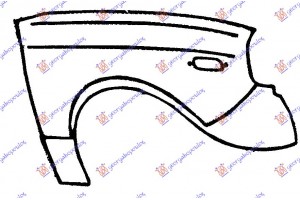 Φτερο Εμπρος Δεξια Toyota HI-LUX (RN 20/25) 74-79 - 090100651