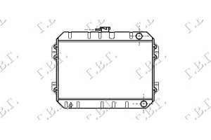 Ψυγειο (38x52) Toyota HI-LUX (RN 30/40) 79-84 - 090306300