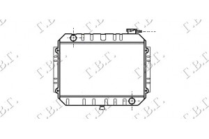 Ψυγειο (33x46) Mazda P/U B1600 77-85