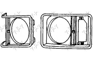 Αριστερα Στεφανι Στρογγυλο Φαναρι Μαυρο Mitsubishi L300 80-85