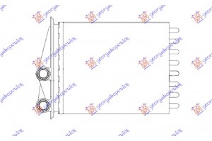 Ψυγειο Καλοριφερ (ΠΙΣΩ) Βενζινη - Πετρελαιο (180x157) Nissan Primastar 02-06 - 091906510