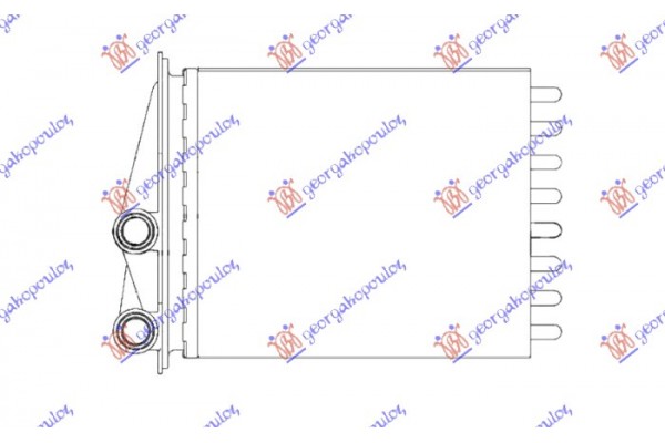 Ψυγειο Καλοριφερ (ΠΙΣΩ) Βενζινη - Πετρελαιο (180x157) Renault Trafic 02-06 - 072306510