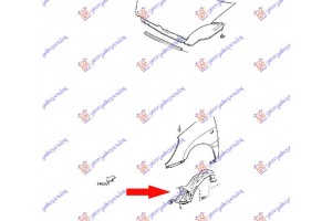 Θολος Εμπρος Πλαστικος 4WD Αριστερα Daihatsu Sirion 99-05 - 092200832