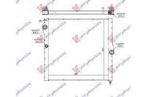 Ψυγειο 4.4 Μ Βενζινη (ΑΥΤ.) (58.5x58.2x3.2) Bmw X5 (E70) 07-10 - 093306330