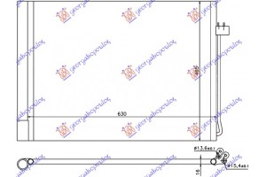 Ψυγειο A/C Βενζινη - Πετρελαιο (590x450x16) Bmw X5 (E70) 07-10 - 093306400