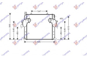 Ψυγειο INTERC. Πετρελαιο (752x852x68) Mercedes Actros 03-08 - 528006200