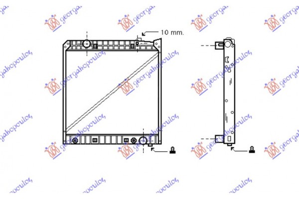 Ψυγειο Πετρελαιο (81,7x80,7) Μ/Α Mercedes Actros 96-02 - 093806300