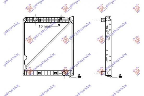 Ψυγειο Πετρελαιο (90x80,7) Μ/Α Mercedes Actros 03-08 - 528006310