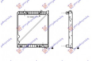 Ψυγειο Πετρελαιο (95,2x80,8) Μ/Α Mercedes Actros 96-02 - 093806320