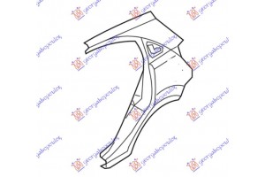 Φτερο Πισω 5Π Δεξια Kia Rio 05-11 - 094601691
