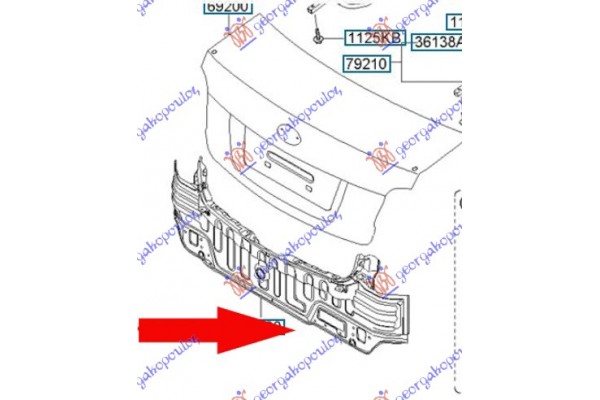 Ποδια Πισω 4Π (Γ) Kia Rio 05-11