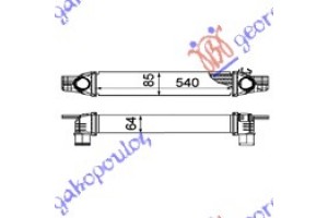 Ψυγειο Interc 1,3-1,4HDI-MJTD(540x85x65) Citroen Nemo 08- - 045306200