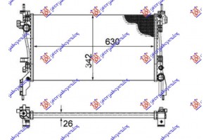 Ψυγειο 1.3 Mjtd (63x32.5) (MAHLE BEHR) Citroen Nemo 08- - 045306315