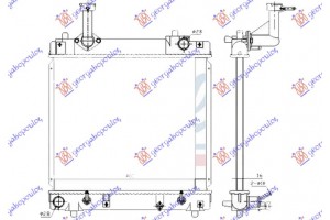 Ψυγειο Νερου 1.0 Βενζινη Αυτοματο (350x400x16) (KOYO) Nissan Pixo 09- - 575006315