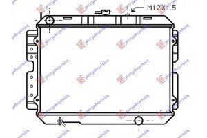 Ψυγειο 2.2 Πετρελαιο (40x56.5x3.2) Mazda P/U 2/4WD 86-94 - 095406310
