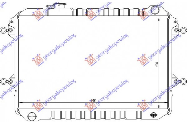 Ψυγειο 2,6 Βενζινη (40x64,5x30) Mazda P/U 2/4WD 86-94 - 095406320