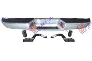 Προφυλακτηρας Πισω P/U Χρωμιο Nissan P/U (D22) 2WD-4WD 98-01 - 013103390