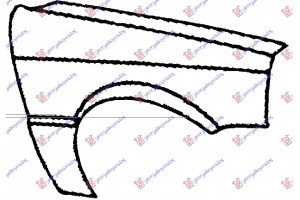 Δεξια Φτερο Εμπρος Honda Civic Sedan 84-85