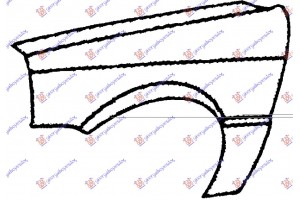 Αριστερα Φτερο Εμπρος Honda Civic Sedan 84-85