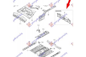 Ποδια Πισω 5Π Kia Rio 02-05 - 096402080