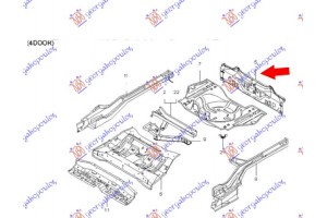 Ποδια Οπισθια Sdn (Γ) Kia Rio 99-02 - 096602070