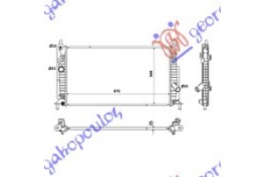Ψυγειο Νερου 2,2 Citd (67x36.5) Mazda 3 SDN-H/B (BL) 08-13 - 096706310