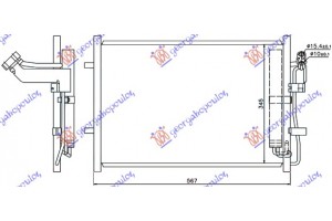 Ψυγειο A/C 1.6 Cd Πετρελαιο (525x360x12) Mazda 3 SDN-H/B (BL) 08-13 - 096706420
