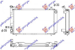 Ψυγειο 1,4-1,6cc (59x35) T/O Nissan Sunny (N13) 86-89 - 096806310
